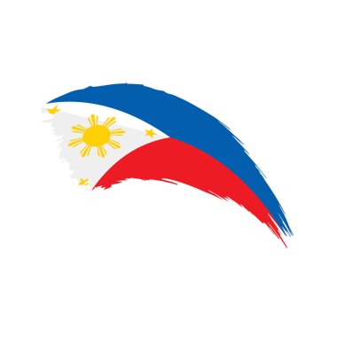 Filipinler bayrağı, vektör çizim
