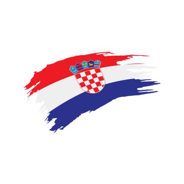 Hırvatistan bayrağı, vektör çizim