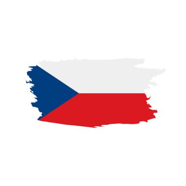 Çek Cumhuriyeti bayrağı, vektör çizim
