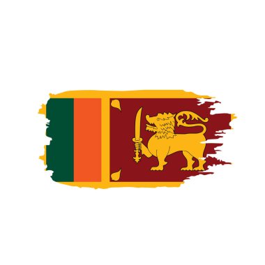 Sri Lanka bayrağı, vektör çizim