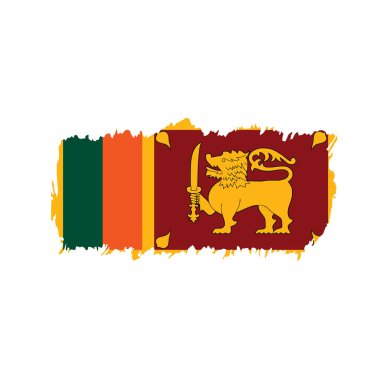 Sri Lanka bayrağı, vektör çizim