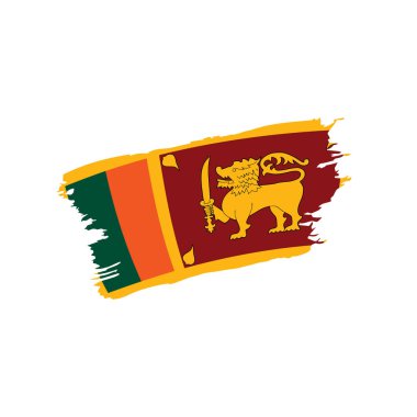 Sri Lanka bayrağı, vektör çizim