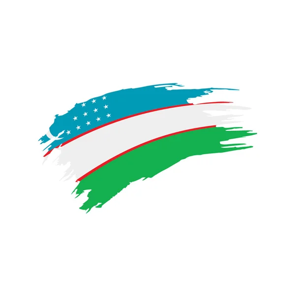Флаг Узбекистана, векторная иллюстрация — стоковый вектор