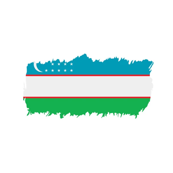 Flaga Uzbekistanu, ilustracji wektorowych — Wektor stockowy