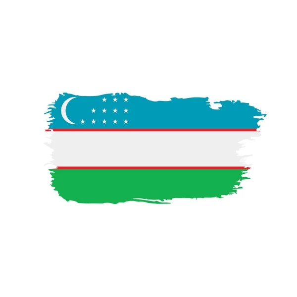 Usbekistan Flagge, Vektorillustration — Stockvektor