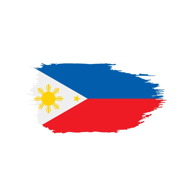 Bandera de Filipinas, ilustración vectorial — Vector de stock