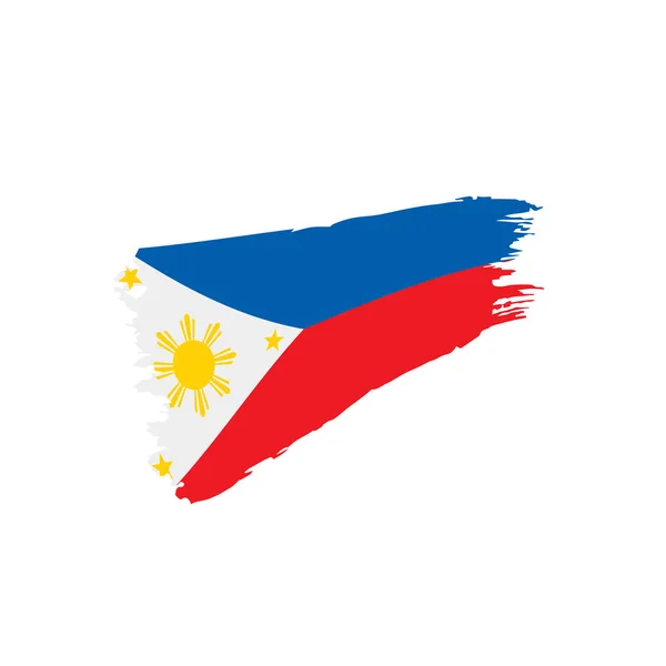 Philippinische Flagge, Vektorillustration — Stockvektor