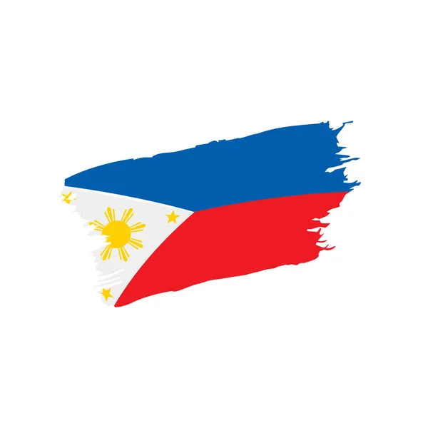 Bandera de Filipinas, ilustración vectorial — Vector de stock