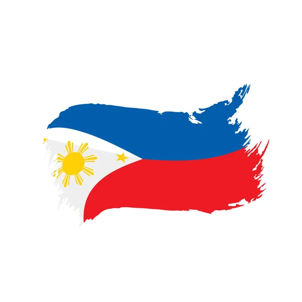 Philippinische Flagge, Vektorillustration — Stockvektor