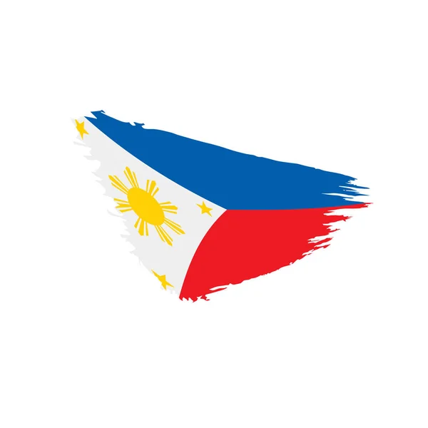 Philippinische Flagge, Vektorillustration — Stockvektor