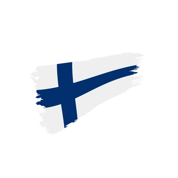 Bandera de Finlandia, ilustración vectorial — Vector de stock