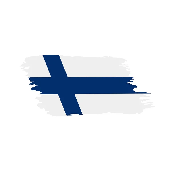 Finland vlag, vectorillustratie — Stockvector