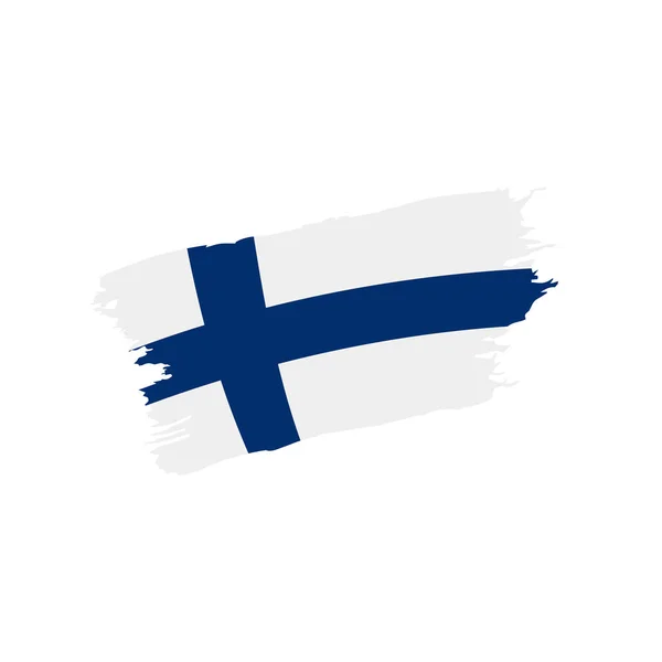 Bandera de Finlandia, ilustración vectorial — Vector de stock
