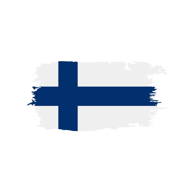 Bandera de Finlandia, ilustración vectorial — Vector de stock