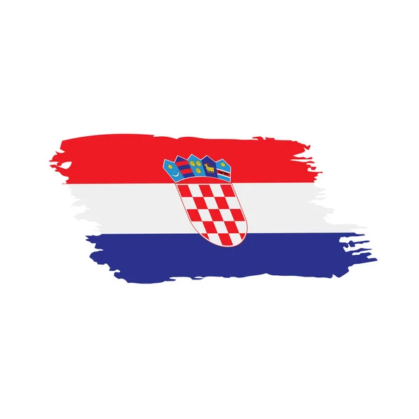 Croazia bandiera, illustrazione vettoriale — Vettoriale Stock