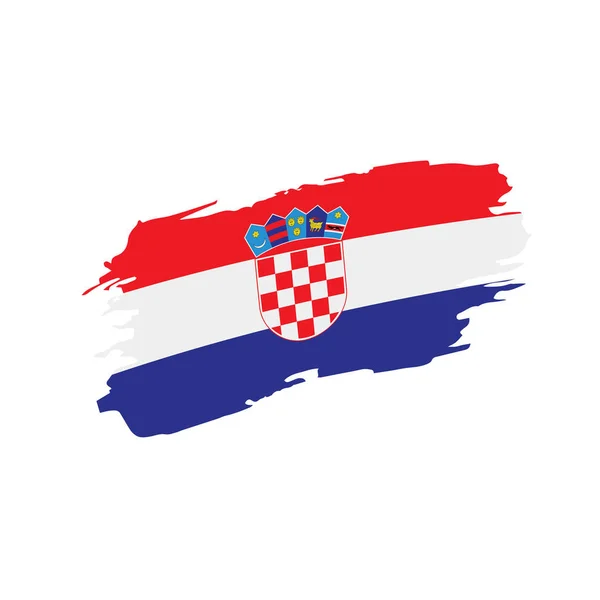 Drapeau Croatie, illustration vectorielle — Image vectorielle