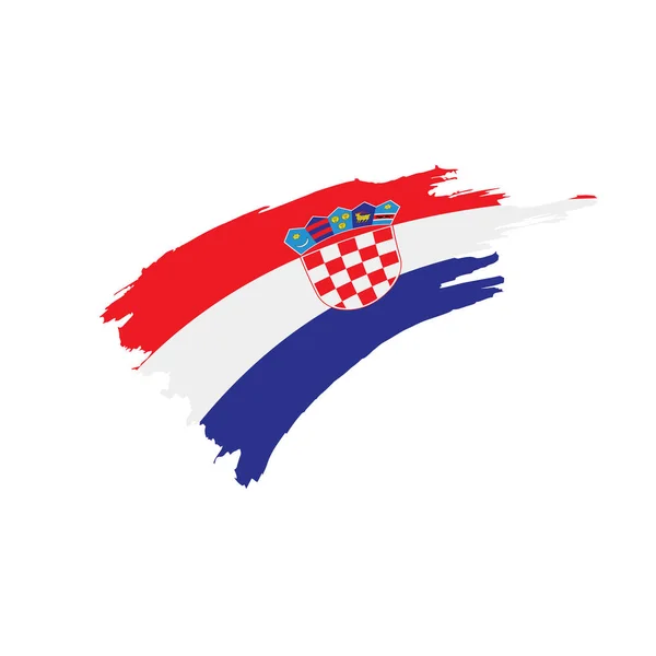 Bandera de Croacia, ilustración vectorial — Vector de stock