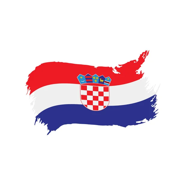 Drapeau Croatie, illustration vectorielle — Image vectorielle