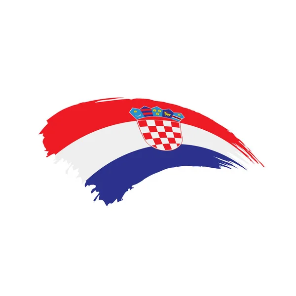 Drapeau Croatie, illustration vectorielle — Image vectorielle