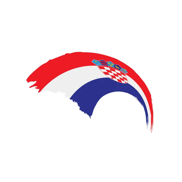 Bandera de Croacia, ilustración vectorial — Vector de stock