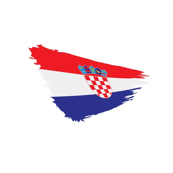 Bandeira da Croácia, ilustração vetorial —  Vetores de Stock