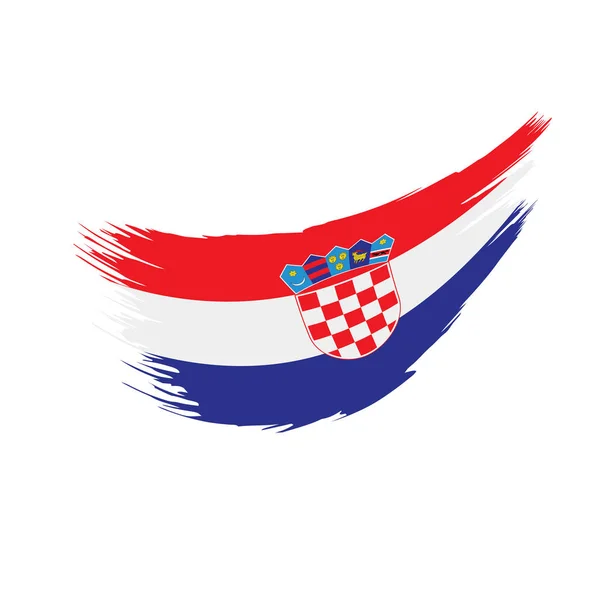 Drapeau Croatie, illustration vectorielle — Image vectorielle