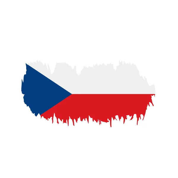 Czechia flag, vector illustration — Stock Vector