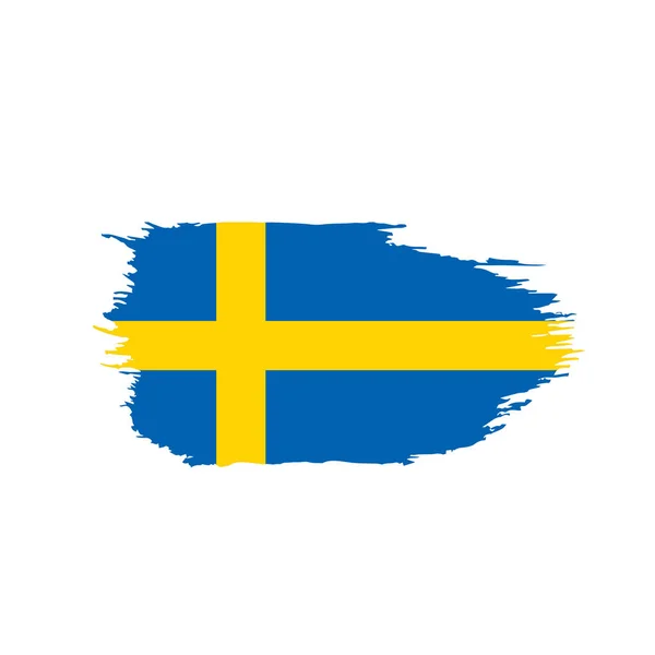 Schwedische Flagge, Vektorillustration — Stockvektor