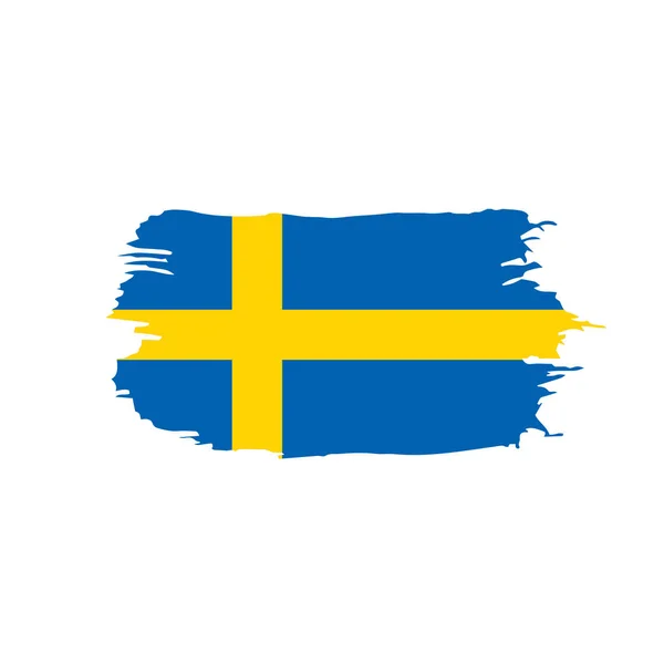 Bandera de Suecia, ilustración del vector — Vector de stock