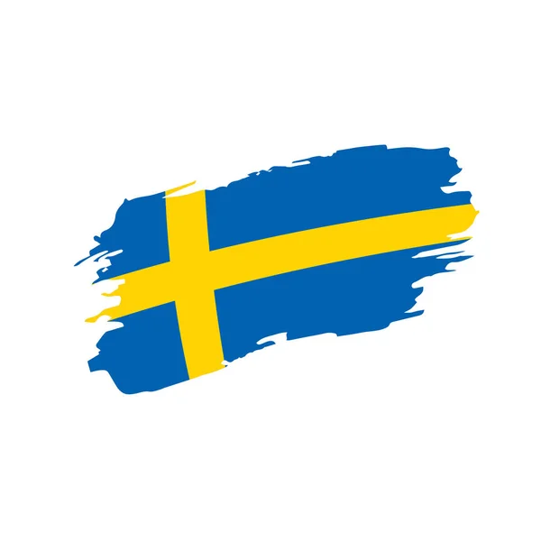 Svezia bandiera, illustrazione vettoriale — Vettoriale Stock