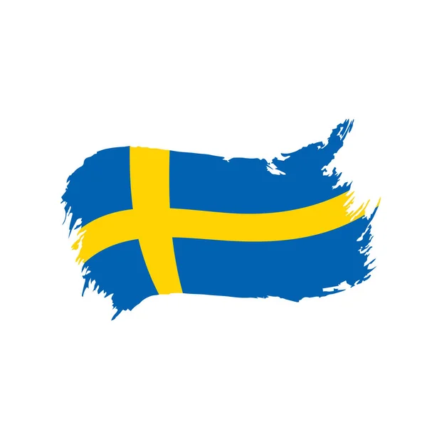 Flaga szwedzka, ilustracja wektora — Wektor stockowy