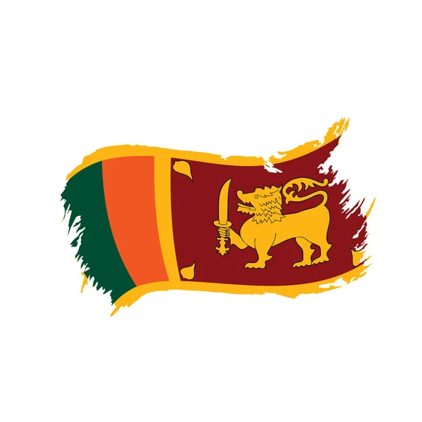 Vlag van Sri Lanka, vectorillustratie — Stockvector