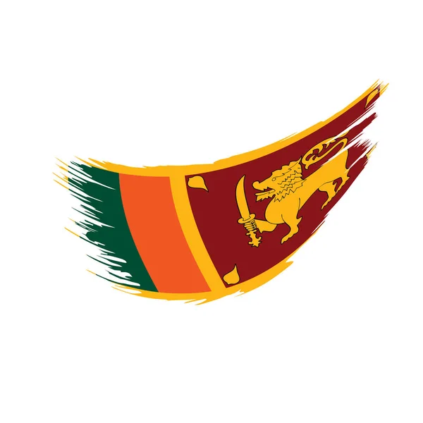 斯里兰卡旗子, 向量例证 — 图库矢量图片
