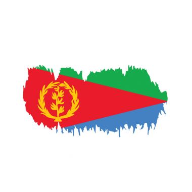 Eritre bayrak, vektör çizim