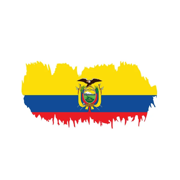 Ekvador bayrak, vektör çizim — Stok Vektör