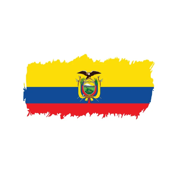 Ecuador flagg, vektorillustration — Stock vektor