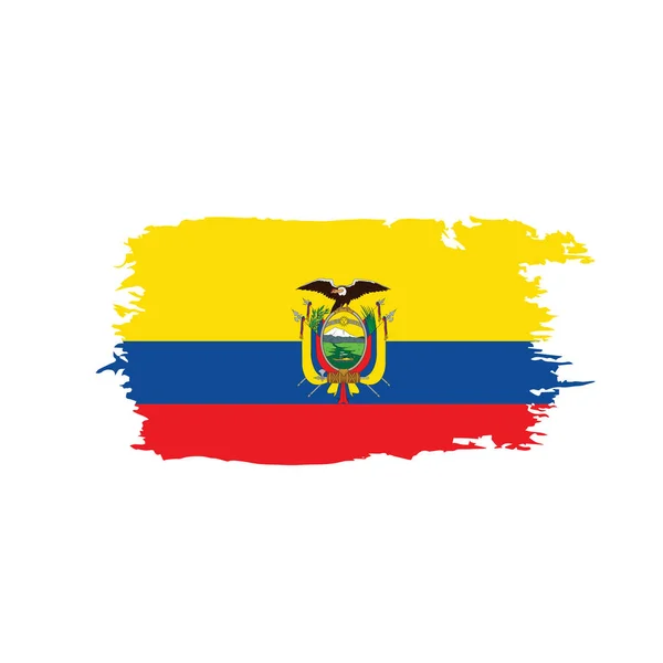 Ekvador bayrak, vektör çizim — Stok Vektör