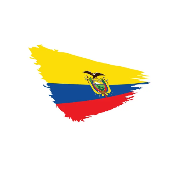Ecuador flag, vector illustration — Stock Vector