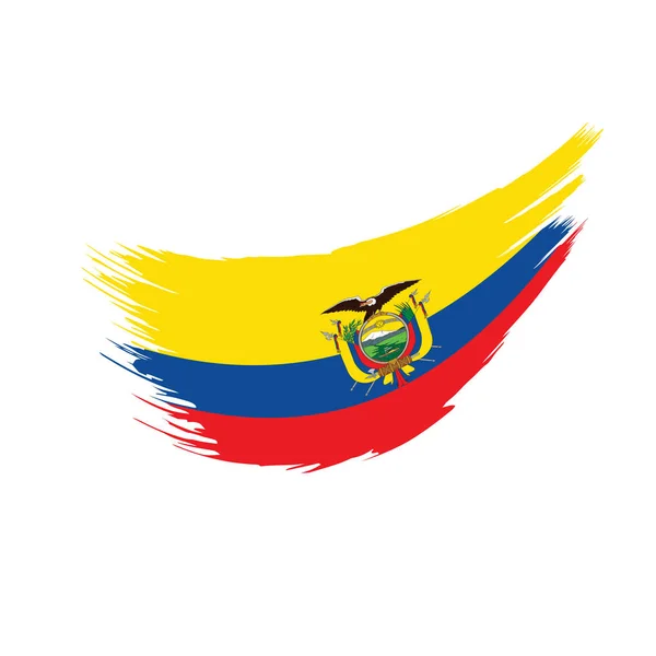 Ecuador zászló, vektoros illusztráció — Stock Vector
