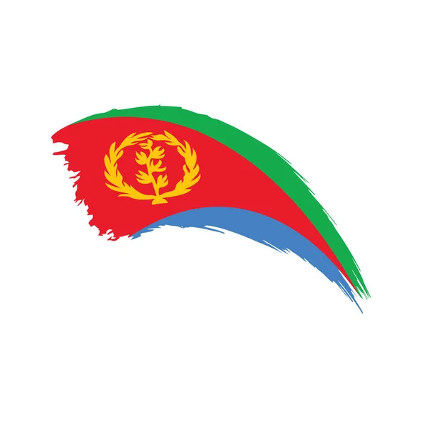 Σημαία της Ερυθραίας, εικονογράφηση διάνυσμα — Διανυσματικό Αρχείο