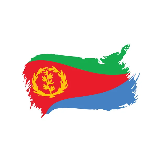 Bandera de Eritrea, ilustración vectorial — Vector de stock