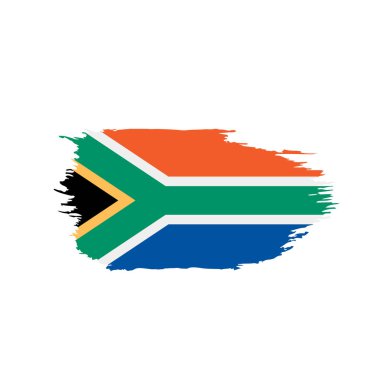 Güney Afrika bayrak, vektör çizim