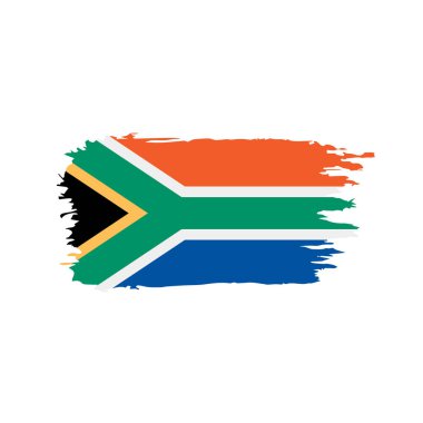 Güney Afrika bayrak, vektör çizim