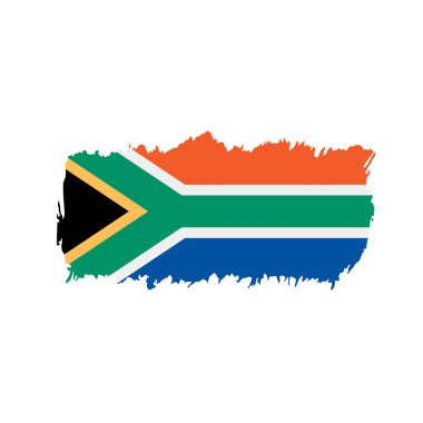Güney Afrika bayrak, vektör çizim