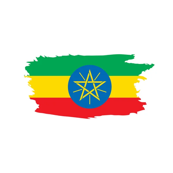 Σημαία της Αιθιοπίας, εικονογράφηση διάνυσμα — Διανυσματικό Αρχείο