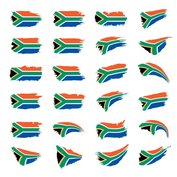 Bandiera sudafricana, illustrazione vettoriale — Vettoriale Stock