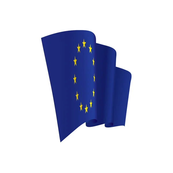 Flagge der Europäischen Union, Vektorillustration — Stockvektor