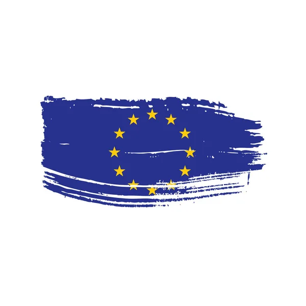 Europeiska unionen flagga, vektor illustration — Stock vektor