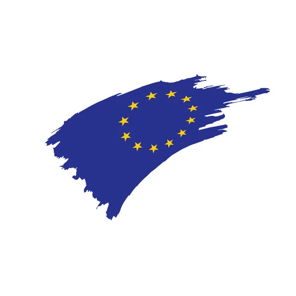 Bandera de la Unión Europea, ilustración vectorial — Vector de stock