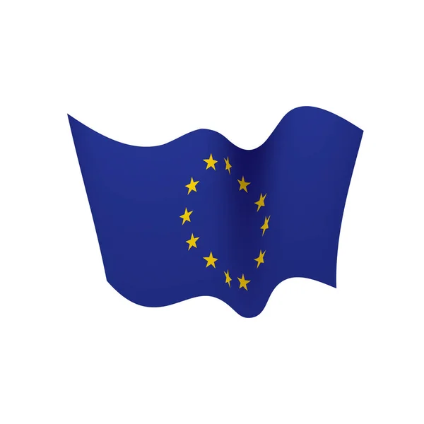 Drapeau de l'Union européenne, illustration vectorielle — Image vectorielle